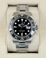 2012 Rolex GMT-Master II 40mm 116710LN Stainless Steel Black Dia