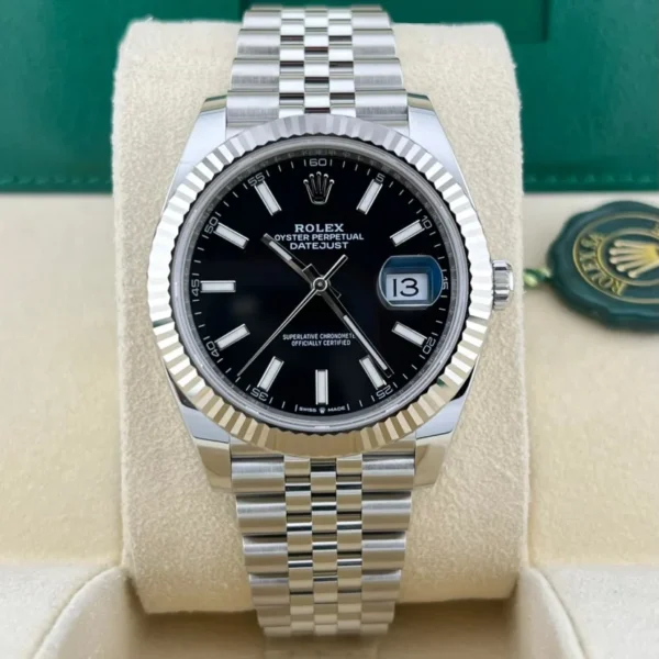 2022 Rolex Datejust 41 Fluted Black Jubilee