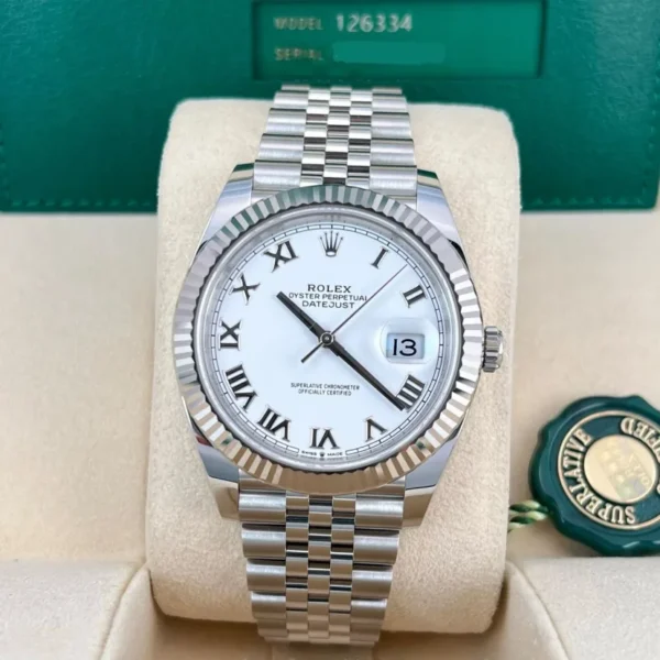 2023 Rolex Datejust 41 Fluted White Jubilee