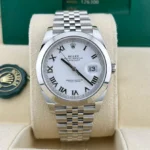 2023 Rolex Datejust 41 Smooth White Roman Jubilee