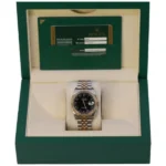 Rolex 116231 DateJust Black Roman Dial Jubilee Stainless Steel and Rose Gold 36mm