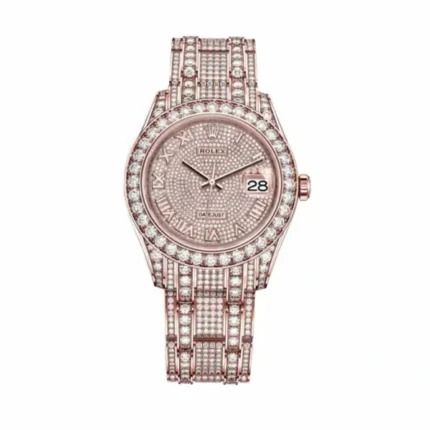 Rolex 86405RBR Datejust Pearlmaster Rose Gold Diamond Watch