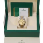 Rolex Datejust 31mm 278273 Stainless Steel and Yellow Gold Champagne Diamond Watch